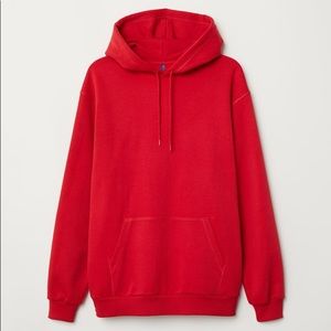 Red H&M hoodie-New in package-XS